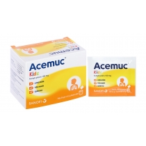 Thuốc cốm Acemuc Kids 100mg tan đàm trong bệnh lý hô hấp (30 gói x 0.5g)