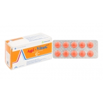 Agi-Vita C 500mg phòng và trị bệnh do thiếu vitamin C hộp 10 vỉ x 10 viên