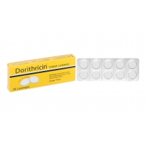 Viên ngậm Dorithricin trị viêm họng, đau họng (2 vỉ x 10 viên)