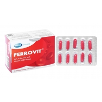 Ferrovit bổ sung sắt và axit folic, trị thiếu máu (5 vỉ x 10 viên)