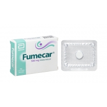 Viên nhai Fumecar 500mg trị giun sán (1 vỉ x 1 viên)