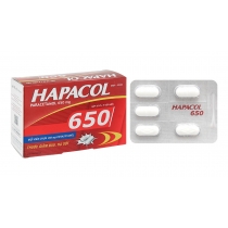 Hapacol 650 giảm đau, hạ sốt (10 vỉ x 5 viên)