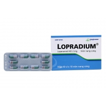 Lopradium 2mg trị tiêu chảy (10 vỉ x 10 viên)