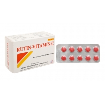 Rutin-Vitamin C trị trĩ, suy giãn tĩnh mạch (10 vỉ x 10 viên)