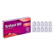 Telfast BD 60mg trị viêm mũi dị ứng, mày đay (1 vỉ x 10 viên)