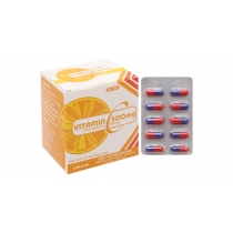 Vitamin C Enlie 500mg trị thiếu vitamin C (10 vỉ x 10 viên)