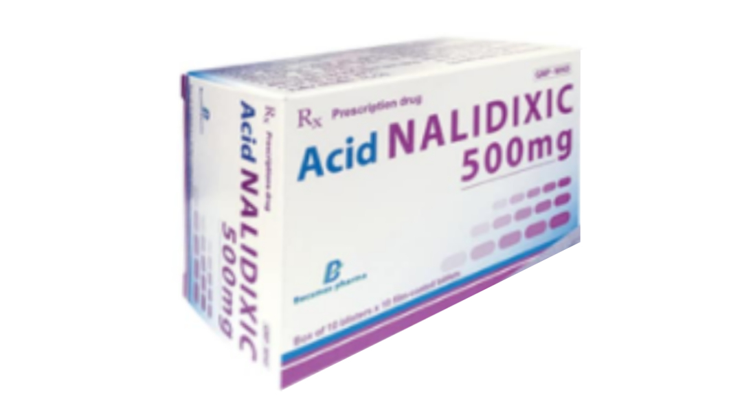 Acid Nalidixic Becamex 500mg trị nhiễm khuẩn (10 vỉ x 10 viên)