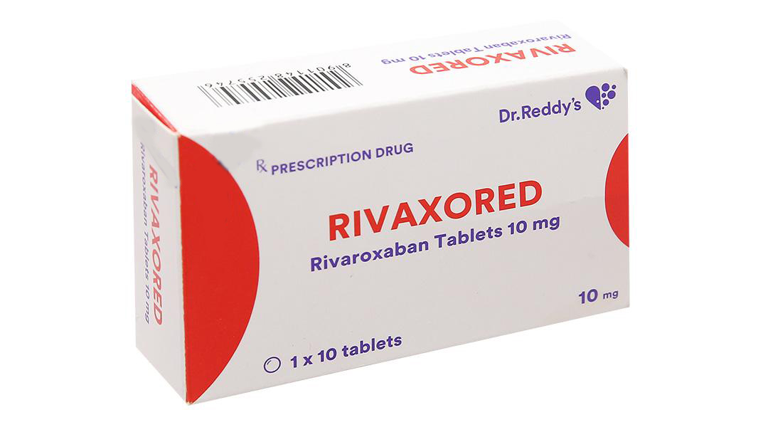 Rivaxored 10mg phòng và trị huyết khối (1 vỉ x 10 viên)