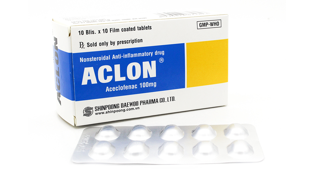 Aclon 100mg giảm đau và kháng viêm xương khớp (10 vỉ x 10 viên)