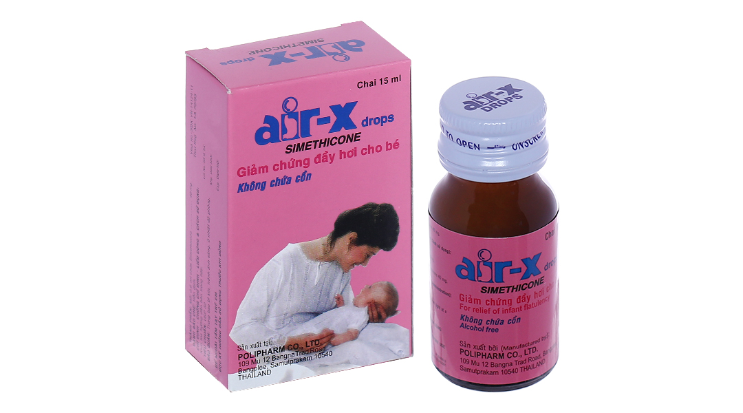 Hỗn dịch nhỏ giọt Air-X Drops trị đầy hơi, ọc sữa chai 15ml