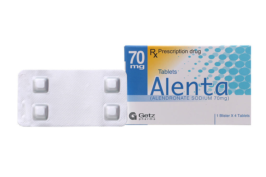 Alenta 70mg trị loãng xương (1 vỉ x 4 viên)