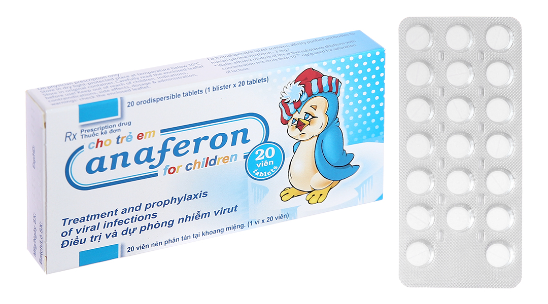 Anaferon for children thuốc ngừa virus (1 vỉ x 20 viên)