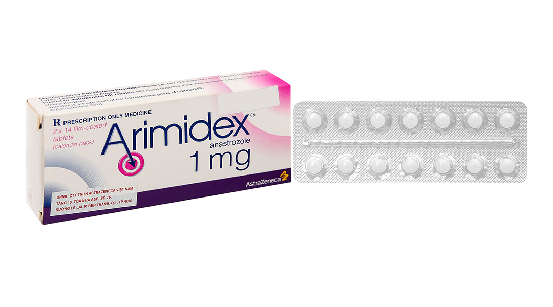 Arimidex 1mg trị ung thư vú (2 vỉ x 14 viên)