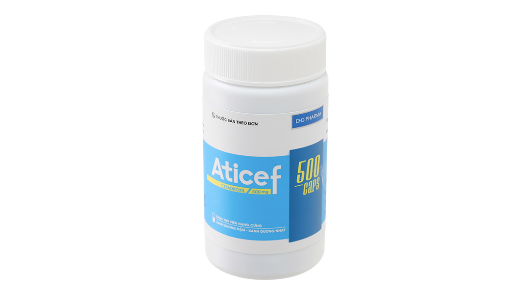 Aticef 500mg trị nhiễm khuẩn chai 100 viên