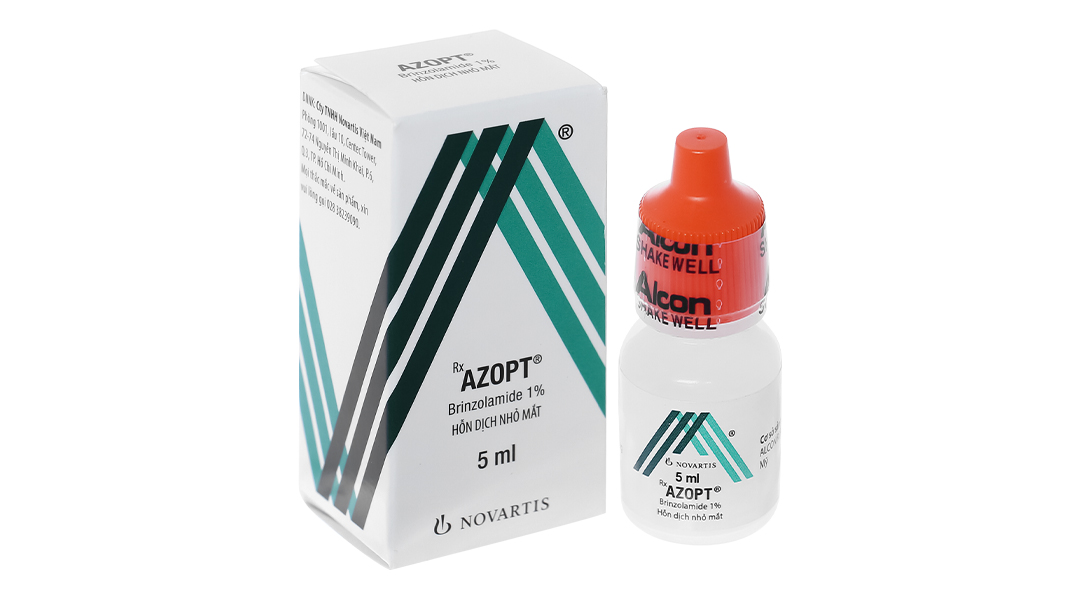 Dung dịch nhỏ mắt Azopt 1% trị tăng nhãn áp lọ 5ml