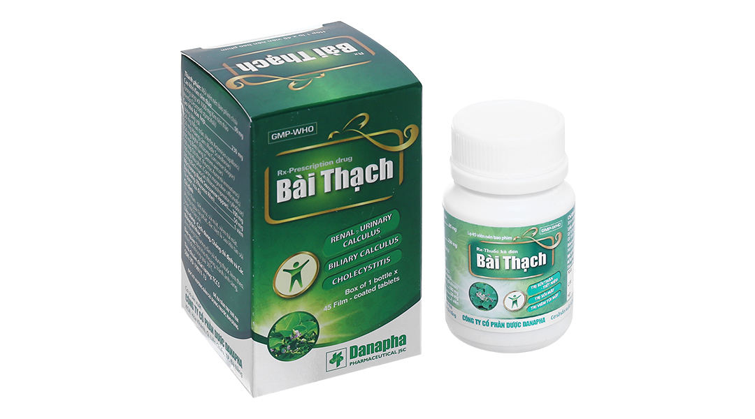 Bài Thạch trị sỏi thận, sỏi mật chai 45 viên