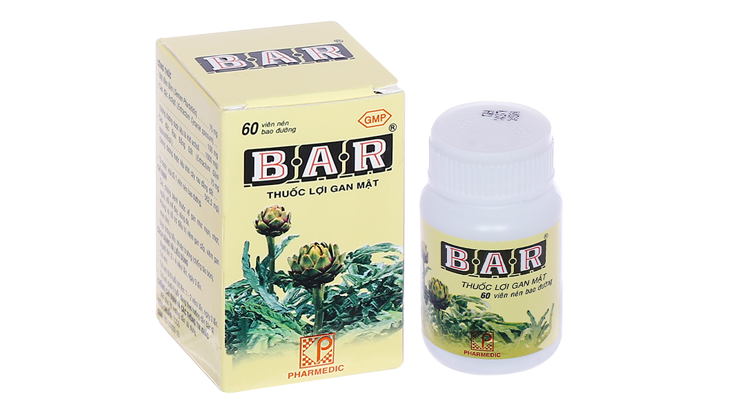 Bar hỗ trợ bệnh lý về gan, nhuận tràng lọ 60 viên