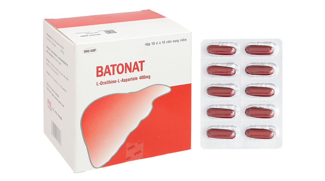 Batonat 400mg hỗ trợ trị các bệnh lý về gan (10 vỉ x 10 viên)