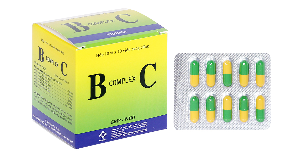 B Complex C bổ sung vitamin nhóm B và vitamin C (10 vỉ x 10 viên)