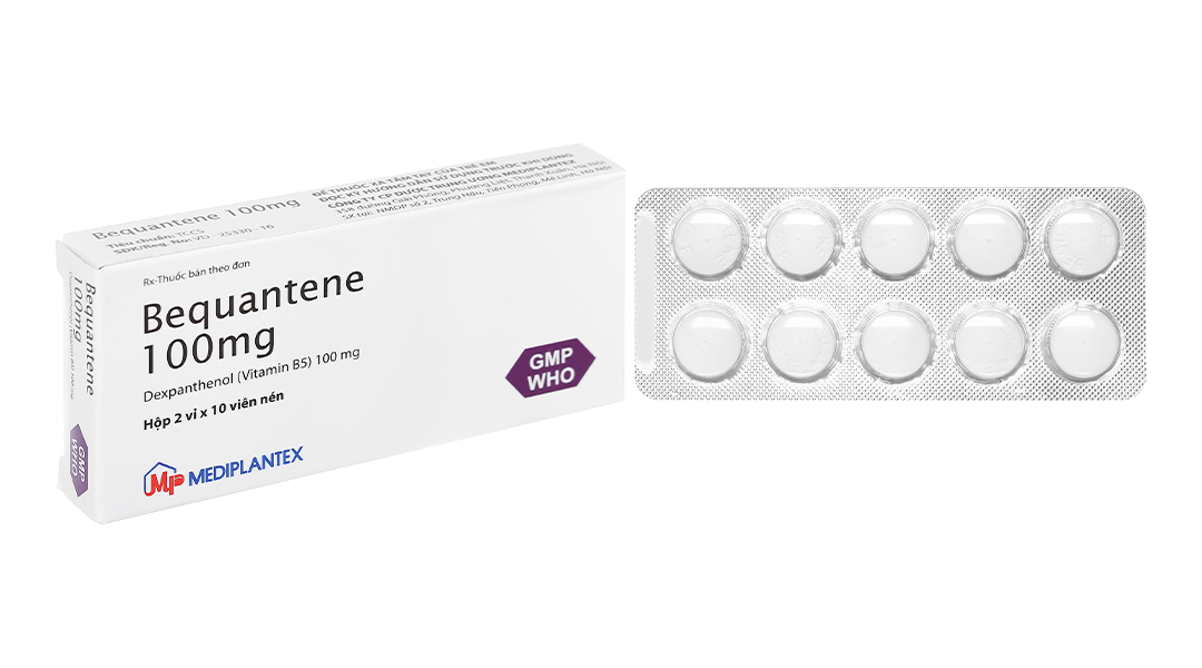 Bequantene 100mg trị rụng tóc lan tỏa (2 vỉ x 10 viên)