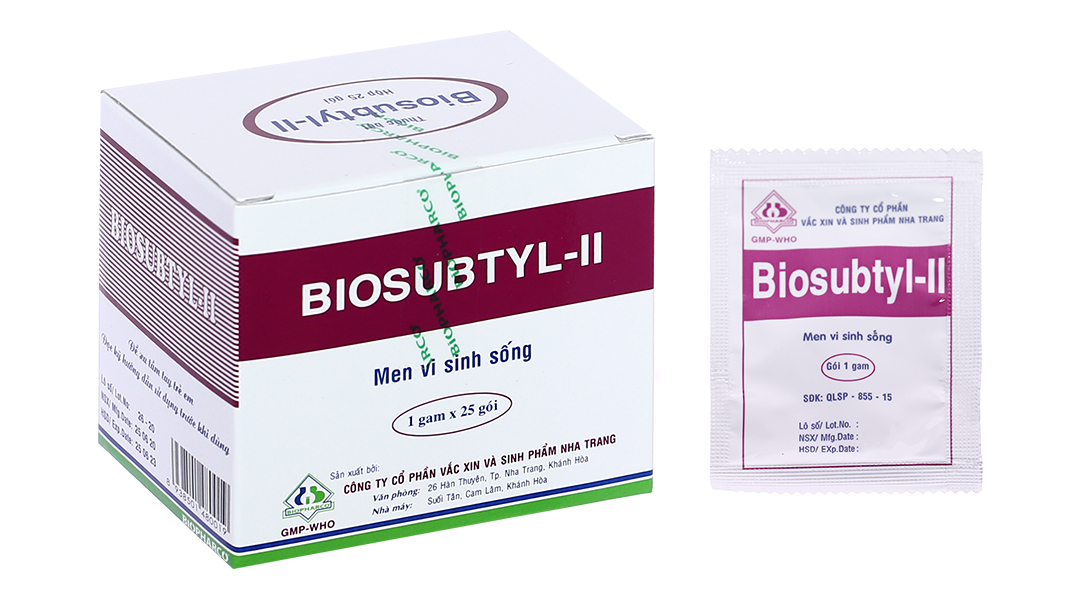 Bột men vi sinh Biosubtyl-II hỗ trợ trị rối loạn tiêu hóa (25 gói x 1g)