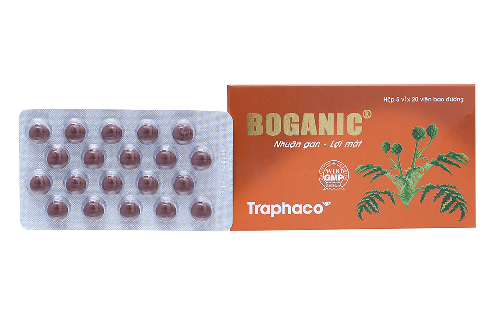 Boganic hỗ trợ trị bệnh lý gan mật, mỡ máu (5 vỉ x 20 viên)