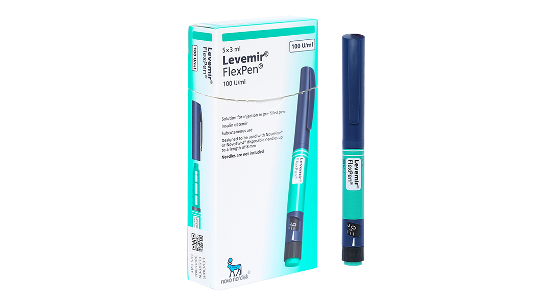 Bút tiêm Levemir FlexPen 100U/ml trị đái tháo đường (5 cây x 3ml)