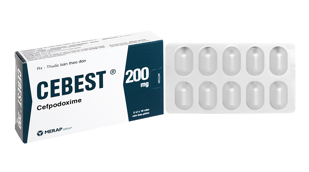 Cebest 200mg trị nhiễm khuẩn (2 vỉ x 10 viên)