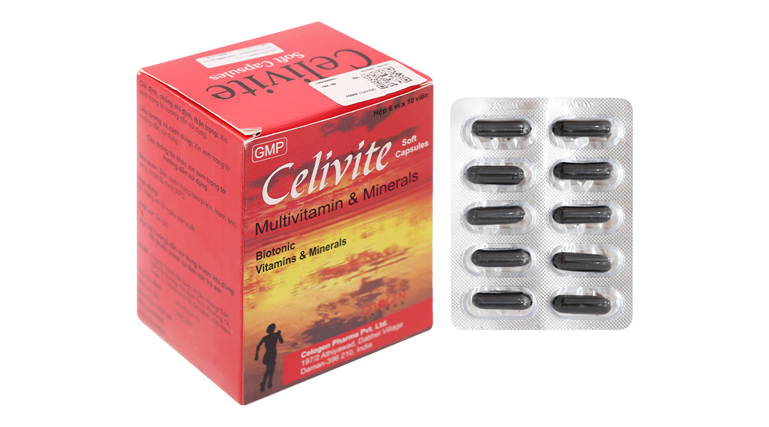 Celivite bổ sung vitamin và khoáng chất (6 vỉ x 10 viên)