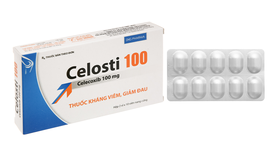 Celosti 100mg giảm đau, kháng viêm xương khớp (2 vỉ x 10 viên)