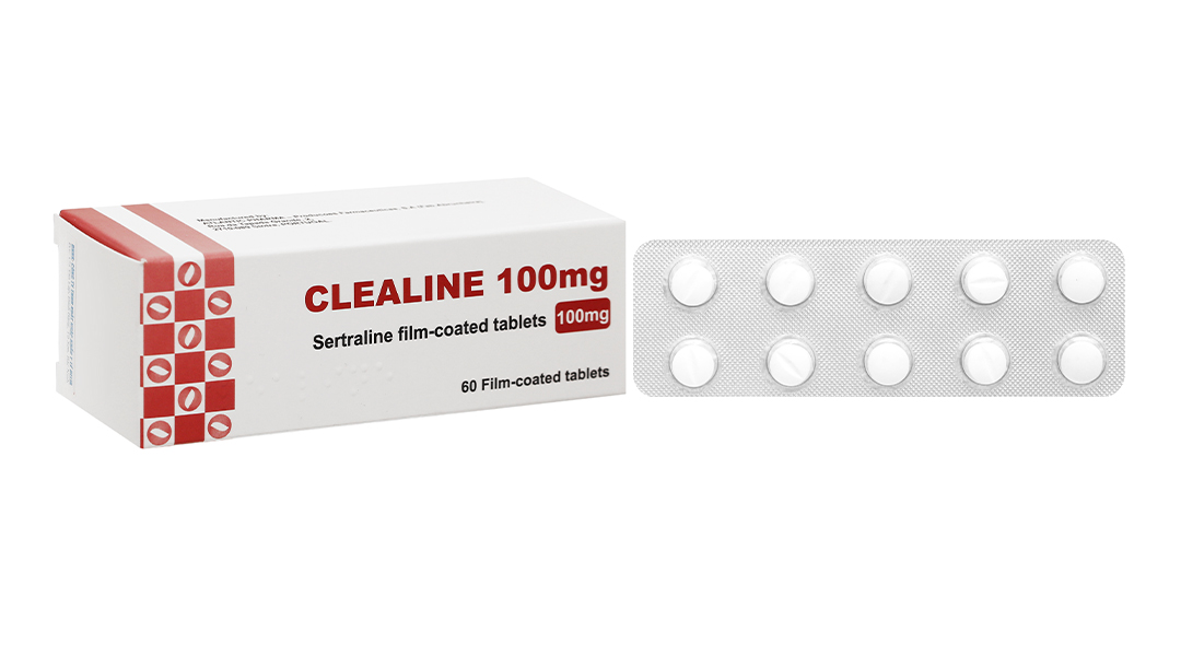 Clealine 100mg trị trầm cảm (6 vỉ x 10 viên)