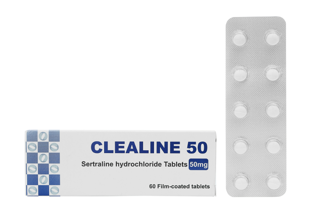 Clealine 50 trị trầm cảm (6 vỉ x 10 viên)