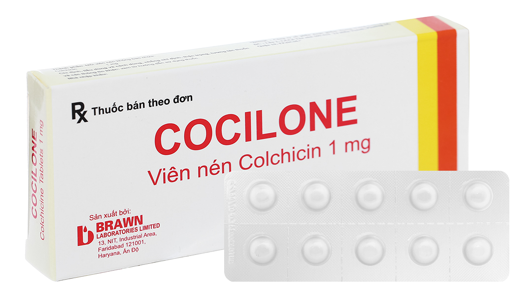 Cocilone 1mg phòng và trị gout (1 vỉ x 10 viên)