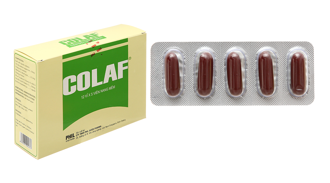 Colaf bổ sung vitamin, ngừa rối loạn thị giác (12 vỉ x 5 viên)