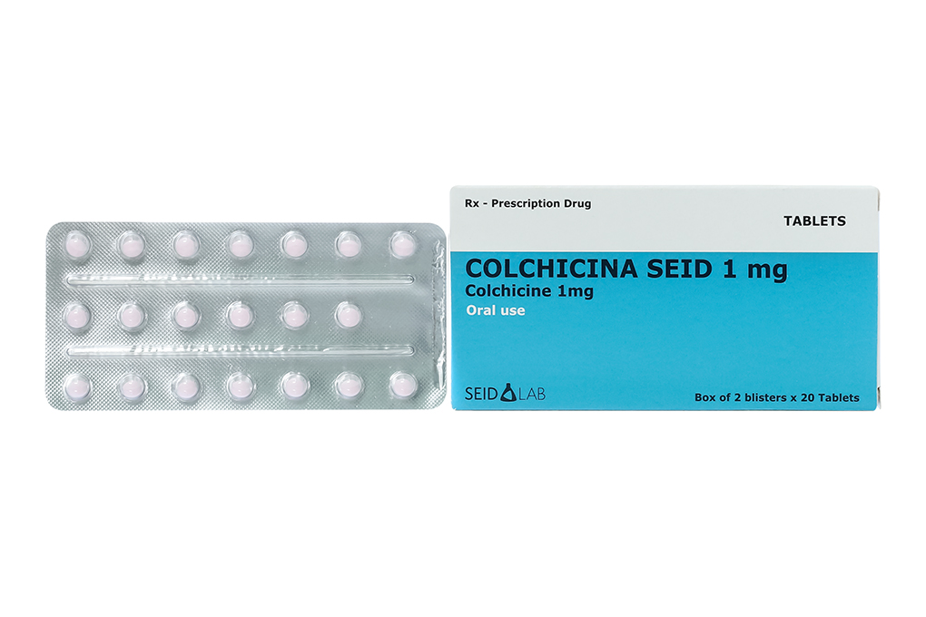 Colchicina Seid 1mg phòng và trị gout (2 vỉ x 20 viên)