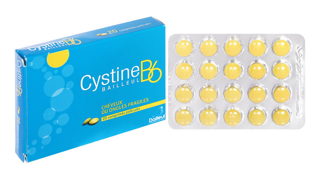 Cystine B6 Bailleul trị rụng tóc, gãy móng (1 vỉ x 20 viên)