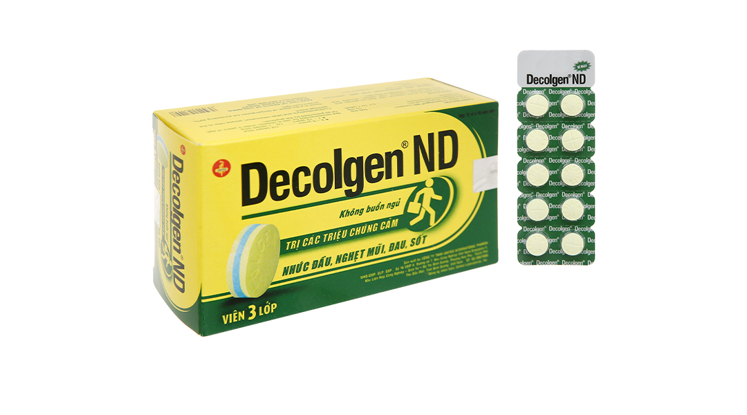 Decolgen ND trị cảm cúm, cảm lạnh (12 vỉ x 10 viên)