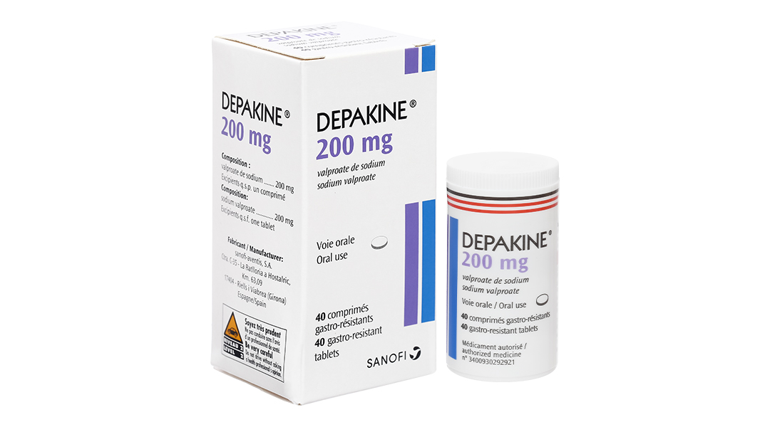 Depakine Chrono 500mg trị động kinh, rối loạn lưỡng cực chai 30 viên