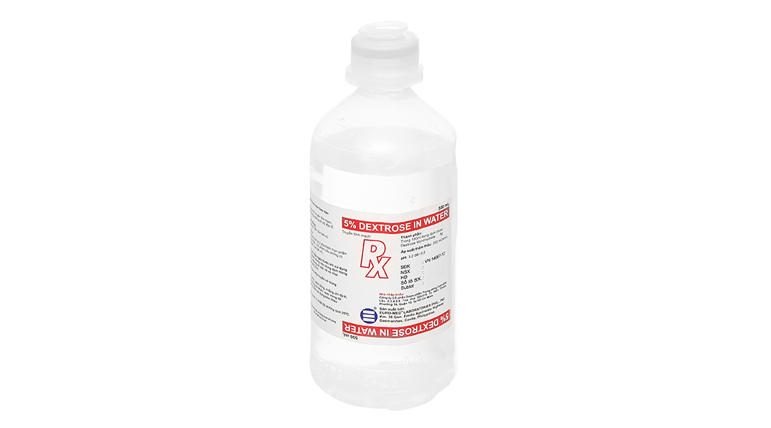 Dịch truyền Dextrose 5% bổ sung nước và năng lượng chai 500ml