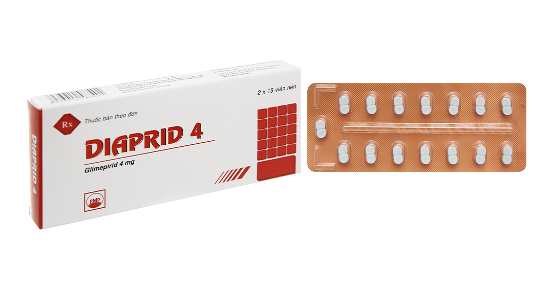 Diaprid 4 trị đái tháo đường (2 vỉ x 15 viên)