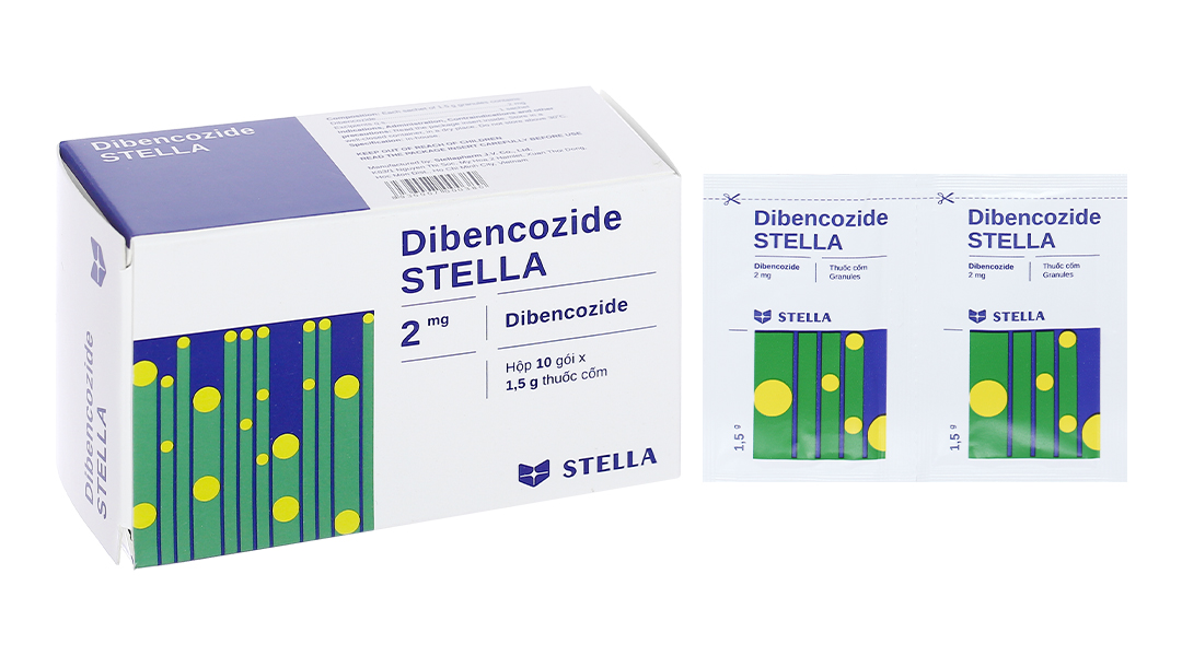 Thuốc cốm Dibencozide Stella 2mg trị suy nhược, chán ăn (10 gói x 1.5g)