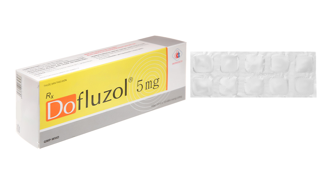 Dofluzol 5mg trị chóng mặt, đau nửa đầu (10 vỉ x 10 viên)