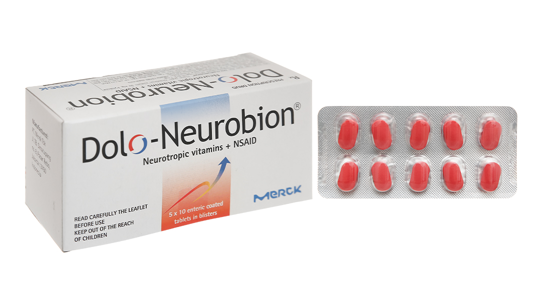 Dolo Neurobion giảm đau, kháng viêm xương khớp (5 vỉ x 10 viên)