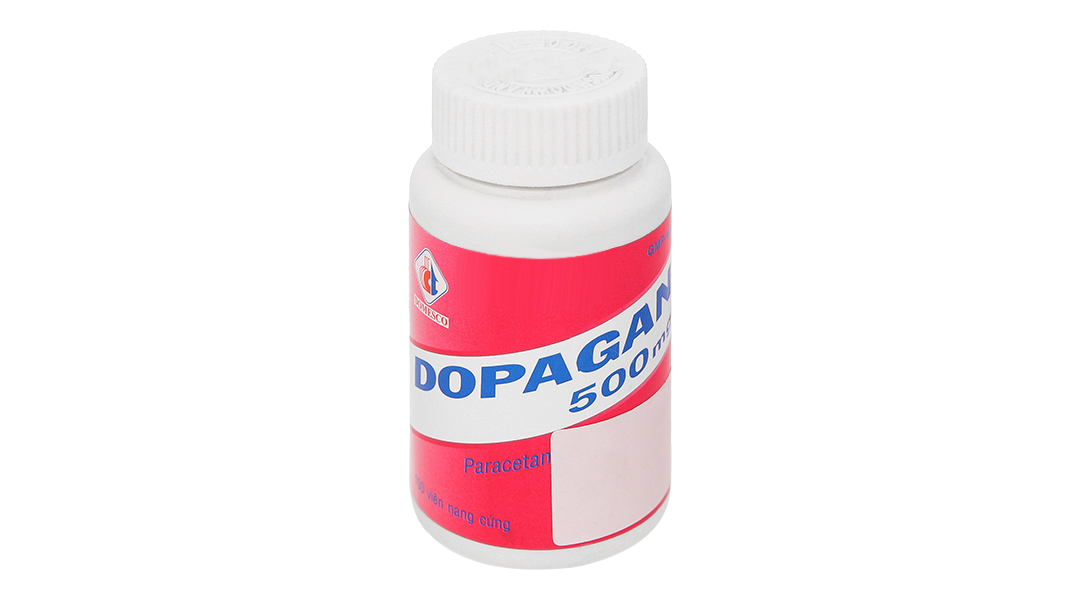 Dopagan 500mg giảm đau, hạ sốt chai 100 viên