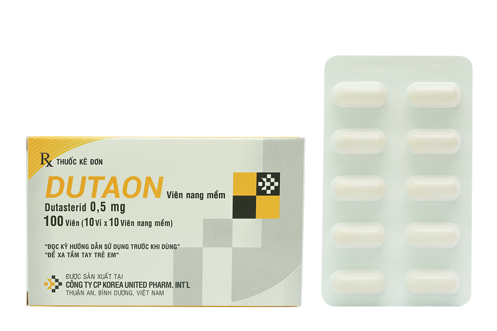 Dutaon 0.5mg trị phì đại tuyến tiền liệt (10 vỉ x 10 viên)