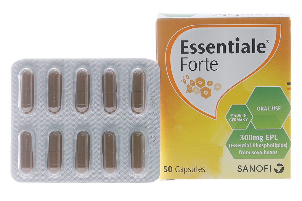 Essentiale Forte 300mg cải thiện triệu chứng trong bệnh lý viêm gan (5 vỉ x 10 viên)