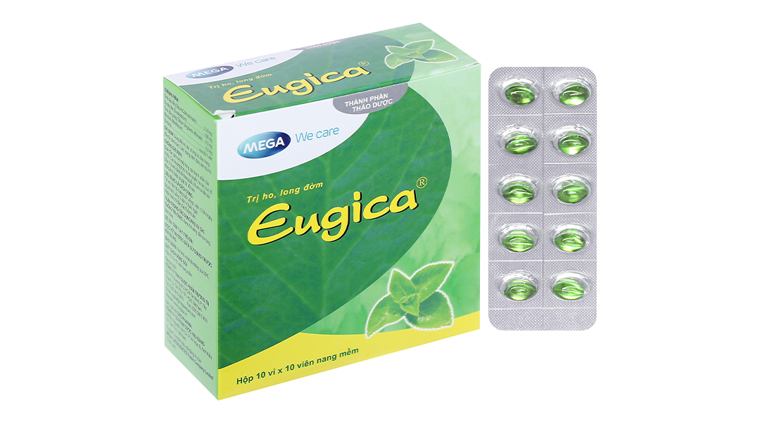 Eugica trị ho, đau họng (10 vỉ x 10 viên)