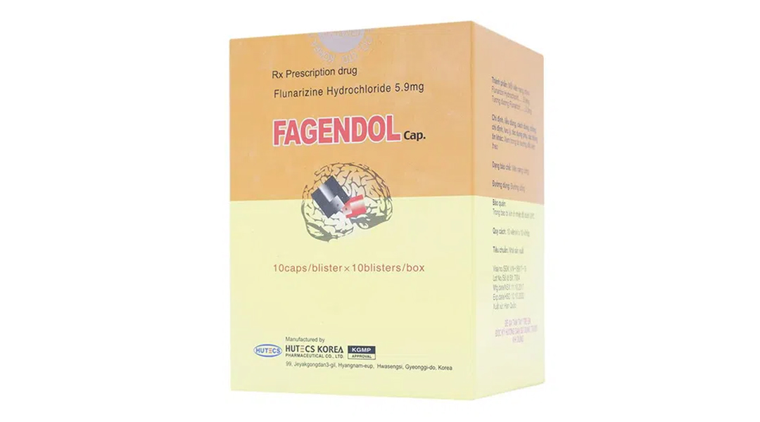 Fagendol Cap 5mg trị đau nửa đầu (10 vỉ x 10 viên)