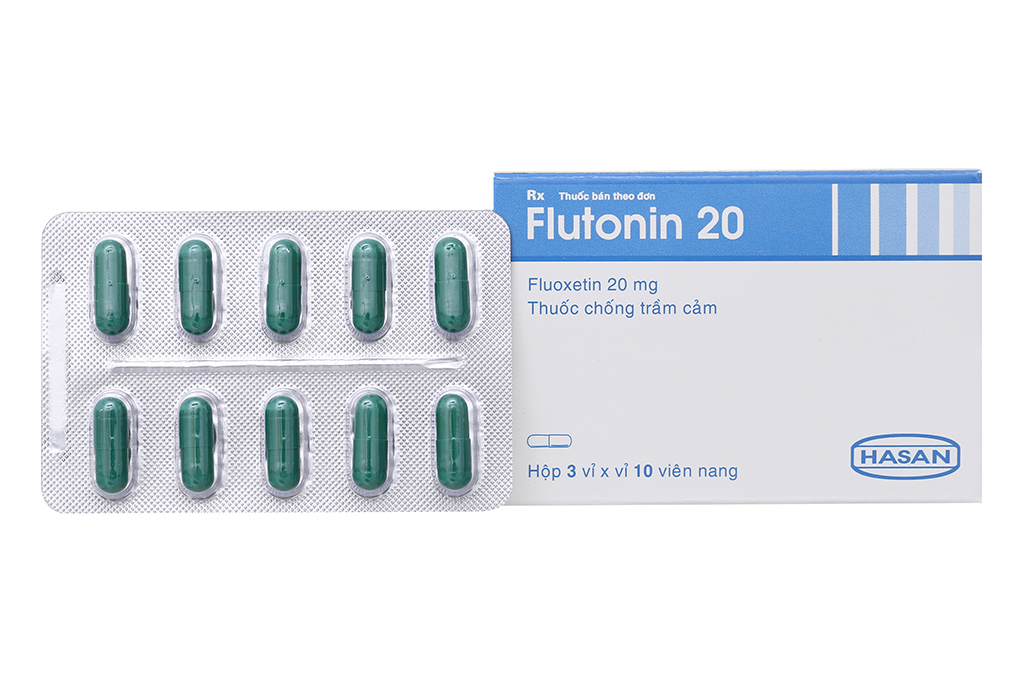 Flutonin 20 trị trầm cảm, rối loạn lưỡng cực (3 vỉ x 10 viên)