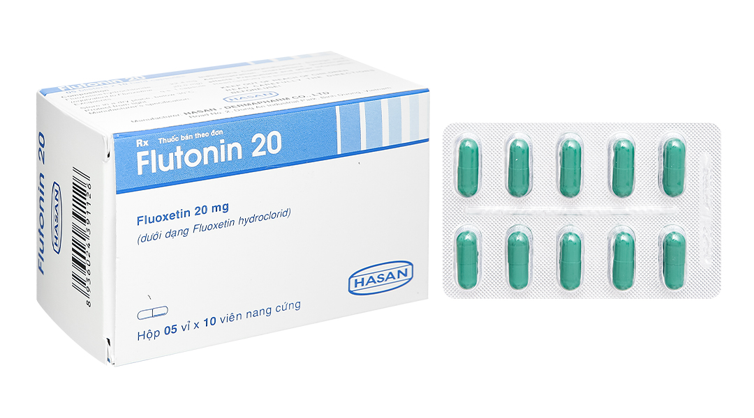 Flutonin 20 trị trầm cảm, rối loạn lưỡng cực (5 vỉ x 10 viên)